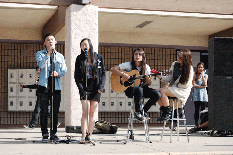 Another shot of Denise Castillo, Eleanor Lee, Peter Kang, and Tiffany Ding’s performance.