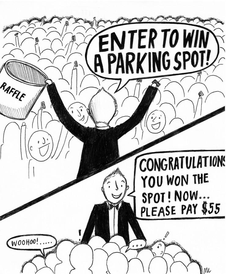 Standalone Cartoon: Parking Spot
