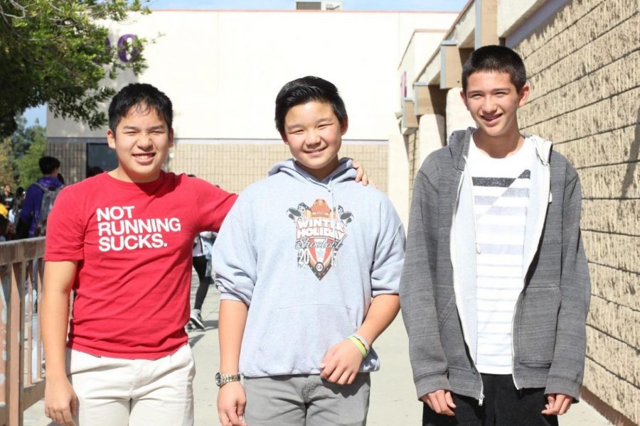 Junior Matthew Ho, sophomore Nolton Burns and freshman Aidan Yim all played in the same recreational program before joining Bishop Amat’s team.