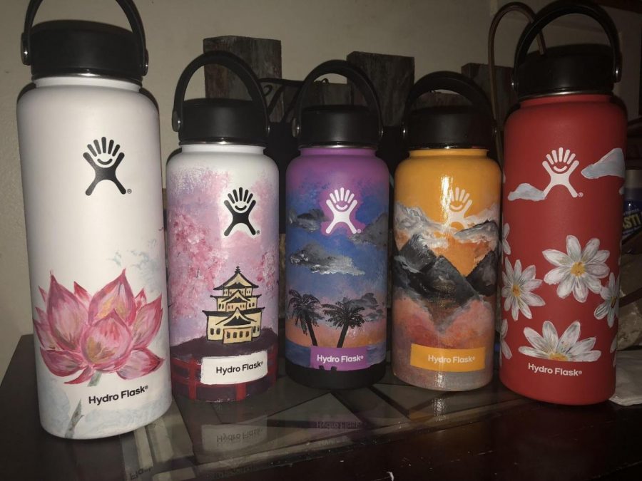 Senior Ashley Hanes has gained hundreds of requests to paint people’s Hydro Flasks since going viral on Twitter.

