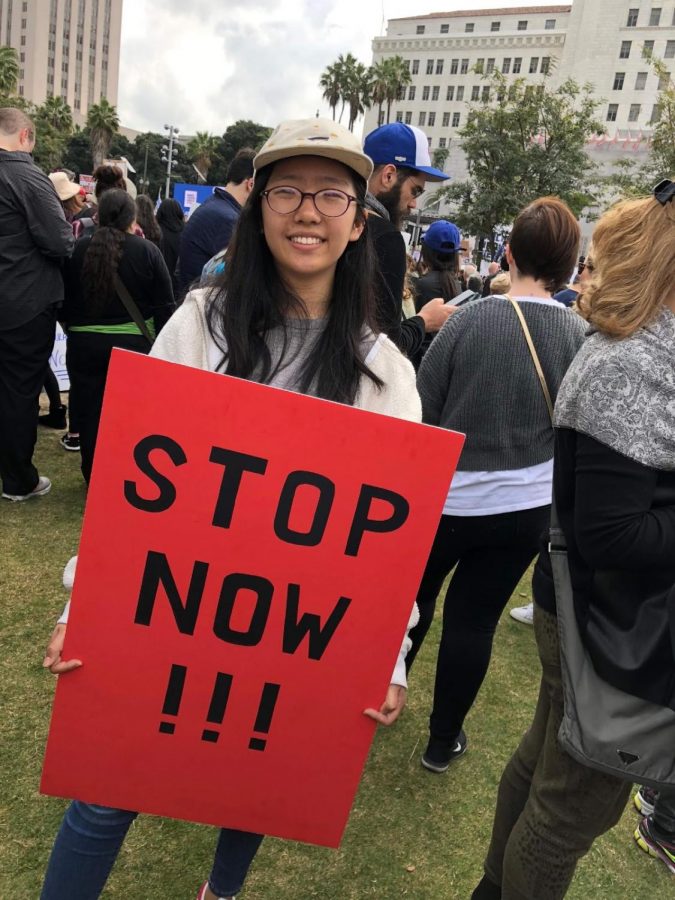 Three DBHS participants marched in Los Angeles to protest for gun control