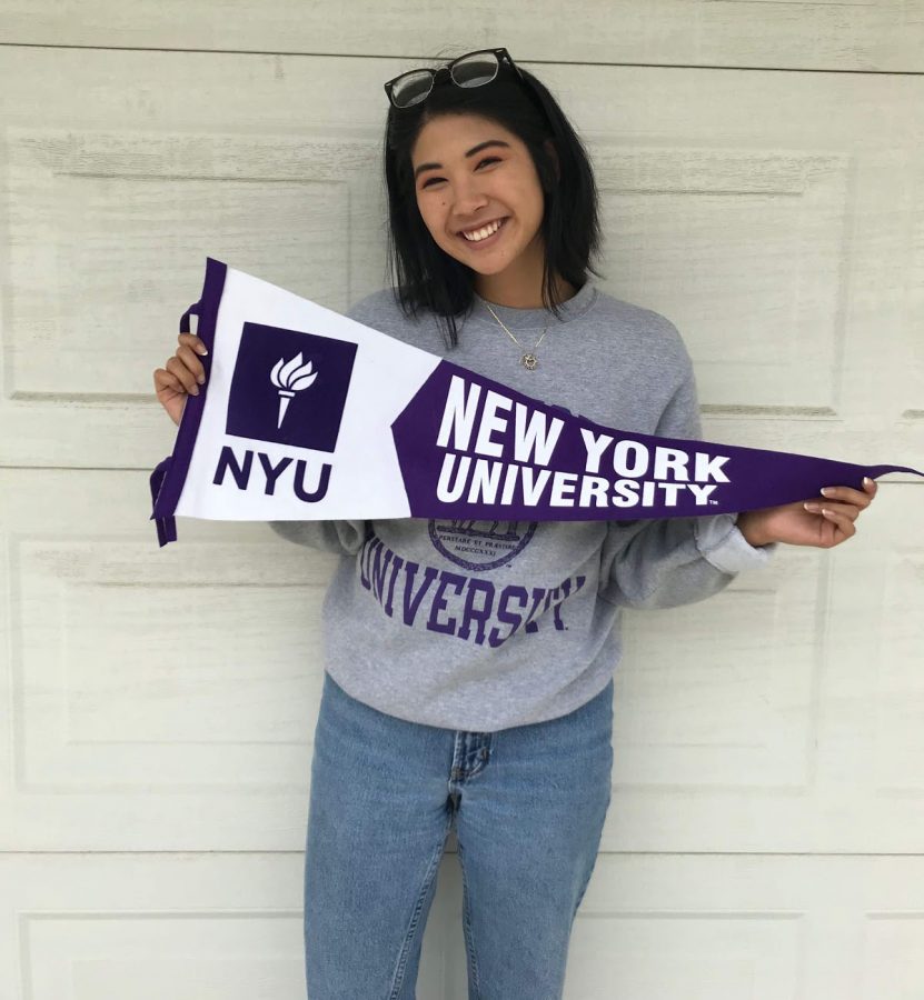 Class of 2018 graduate Cami Kuruma will be attending NYU on the spring admission system.