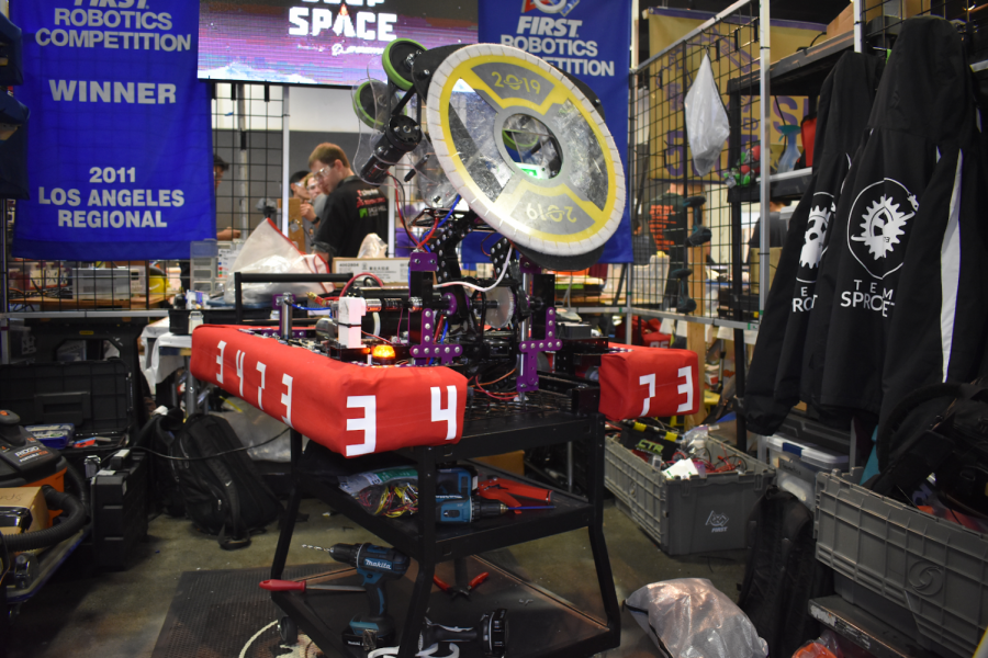 Photo courtesy of THEBLUEALLIANCE.COM

DBHSs Team Sprocket attended Orange County Regionals on Mar. 1-2 with a robot constructed by its members.