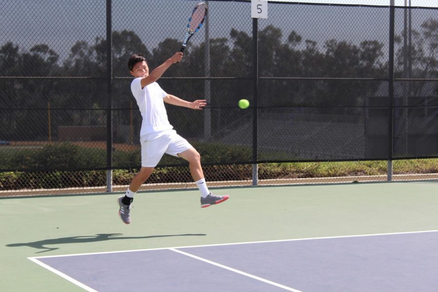 Senior captain Royce Park, left, and Nathan Tengbumroong competed against Beckham in the first-round playoffs at CIF.

