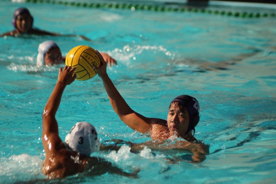 Senior Everett Chang goes for the shot when competing in the win against Ontario High School by a score of 19-7.