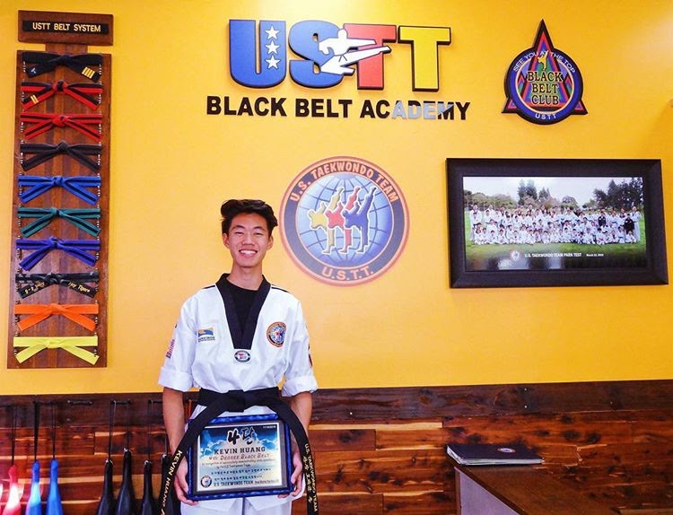 Senior Kevin Huang has competed in taekwondo since he was six years old.